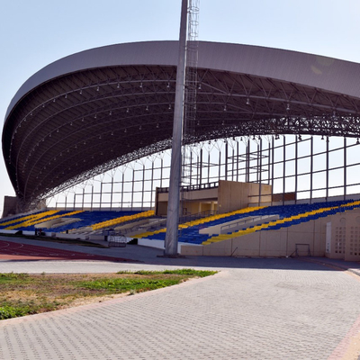 Vorfabriziertes Gebäude-Licht-übertreffen Stahlraumfachwerk-Struktur Q235 Dach für Stadion