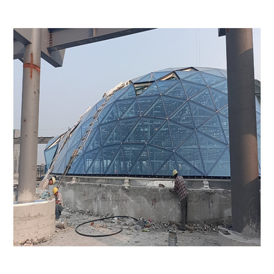 Blaue Farbe Aluminium Vorhangwand Glasfassade Panel für Stahlkonstruktion Gebäudedesign-Lösung auf dem Weltmarkt