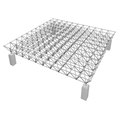 Geschweißte Aluminium-Raumrahmen-Verbindung für Stahlbaukonstruktion Geschraubte Knotenstruktur GB