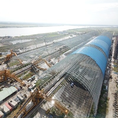 Q345 leichtes Raumfachwerk-Gitter-große Spanne des Stahlskelettbau-100-300m