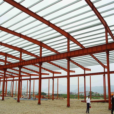 Einzelne Bucht-Portalrahmen Q235B, der Portalstahlkonstruktion CAD für Hall Shed locht