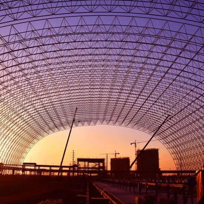 Heißes Bad-galvanisierte Stahlbaugebäude wölben strukturelles Raumfachwerk 300m