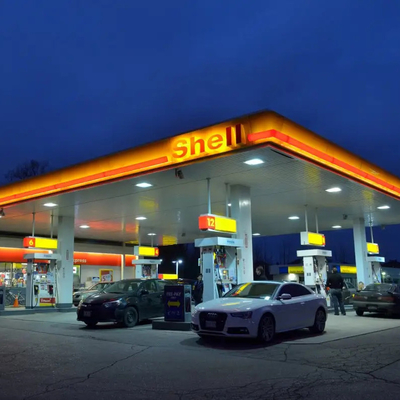 Der Tanksäule-Q345 Dach-Verbiegen Überdachungs-Struktur-Tankstelle-des Bau-150mm