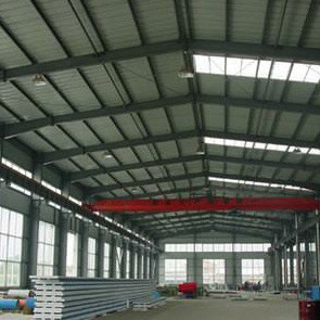 Q235 GB Stahlportaldach-Starrheit des rahmen-Hochbau-0.6mm