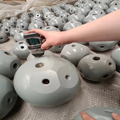 Q235 fertigte Tuball-Raumfachwerk-Knoten-Verbindungsstück für Kegel-Hauptproduktion besonders an