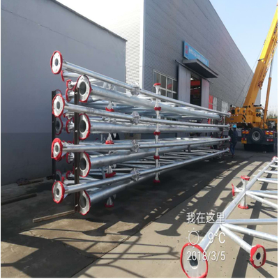 Heißes Bad-galvanisierter Stahlraumfachwerk-Binder S355JR Decoiling steif