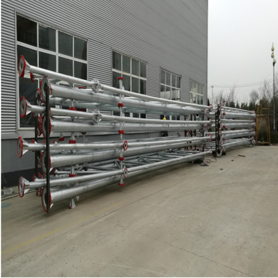 Heißes Bad-galvanisierter Stahlraumfachwerk-Binder S355JR Decoiling steif