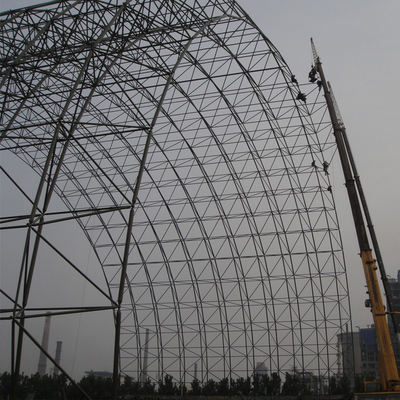 Fertigstahlrahmen-Gebäude, die Bogen-Raumfachwerk-Dachstuhl 150mm verbiegen