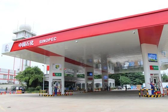 Raumrahmen Stahlkonstruktionen Dächer Tankstellen Mautbahnen Dachsystem ISO GB