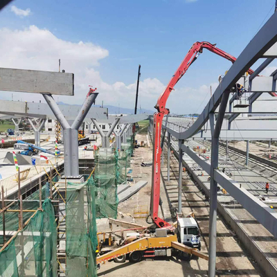 Stahlrahmen-Dachkonstruktion Q235 für Jakarta-Bandung-Hochgeschwindigkeitsbahn
