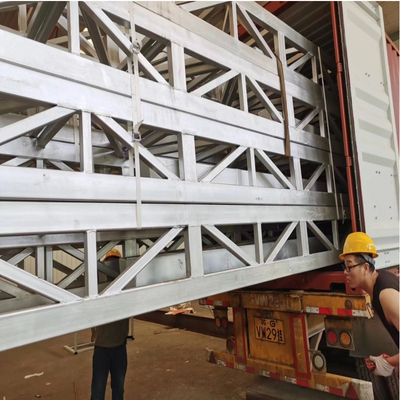 Vorgefertigte Stahldachbinder Q235 Material verzinkte Oberfläche