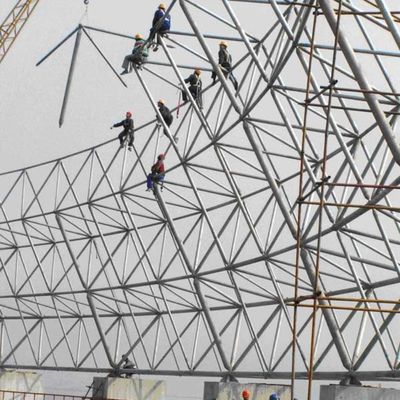 Bolzen-Ball-Stahlkonstruktions-Rahmen-Entwurfs-Gebäude-Installation