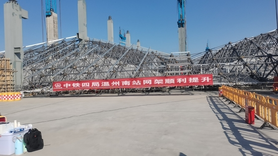 Einfache Installation Raumnetz für die Speicherung Kohleschuppen mit Schneelast 0,5-1,5 kN/M2