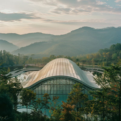 Geräumige Gebäude mit elegantem Design für zentrale Parks und informelle Installationen. Langlebige und vielseitige Gebäude