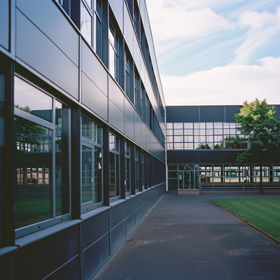 Aluminium Vorhangwände für Gewerbegebäude Schlanke und langlebige Fassadenlösungen