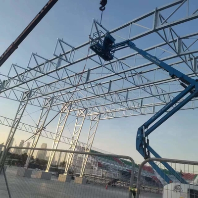 Vorgefertigter Leichtstahlrahmen Truss Struktur Fußballstadion