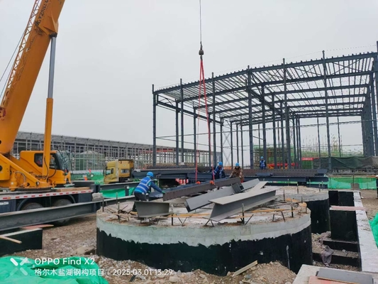 angepasste Farbstahlstruktur Portalrahmen für industrielle kommerzielle Anwendung Lagerhaus Einkaufszentrum