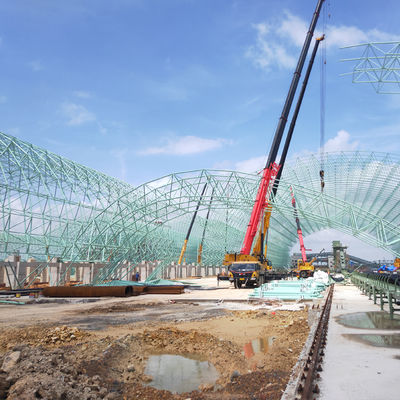 Kundenspezifische Stahlkonstruktions-Lagerhalle, vorgefertigte Industriehalle