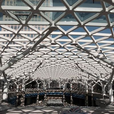 Galvanized Steel Roof Truss 50 Years Usage Light Structure Frame