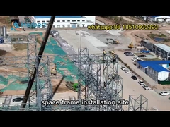 Lange Spannweite Fertigstahl Raumrahmen Dachstruktur 0,8 mm Leichtdach